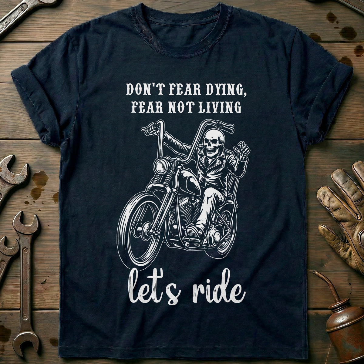 Navy - Lets Ride 33 T Shirt