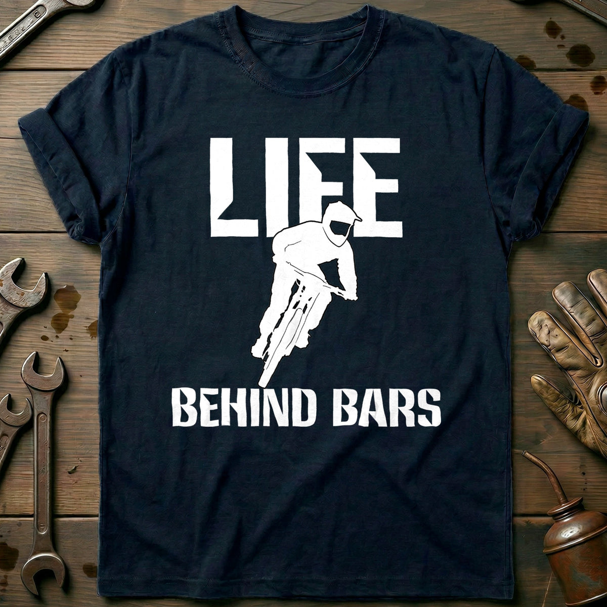 Navy - Life Behind Bars MTB T-Shirt