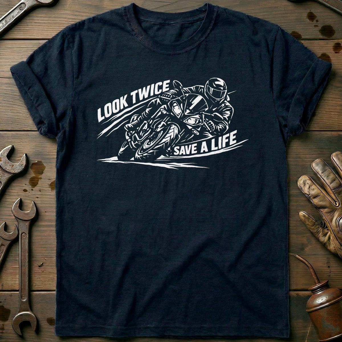 Navy - Look Twice 3 T Shirt