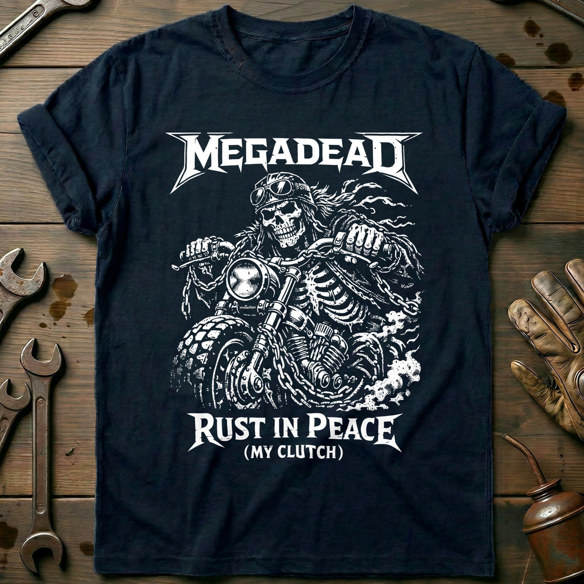 Navy - MEGADEAD 026 T Shirt