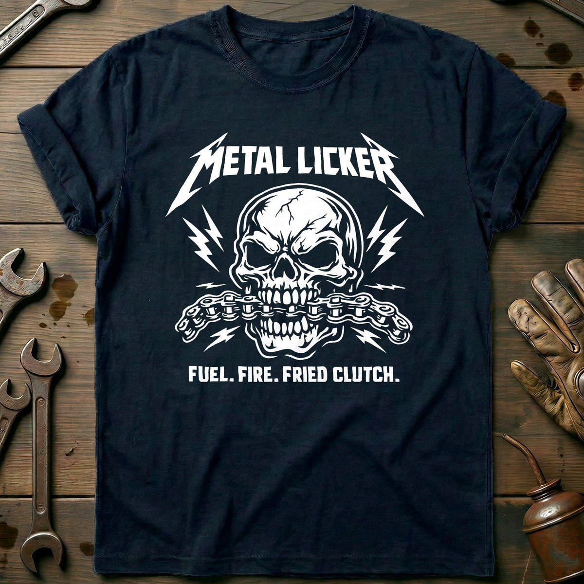 Navy - METALLICKER 026 T Shirt