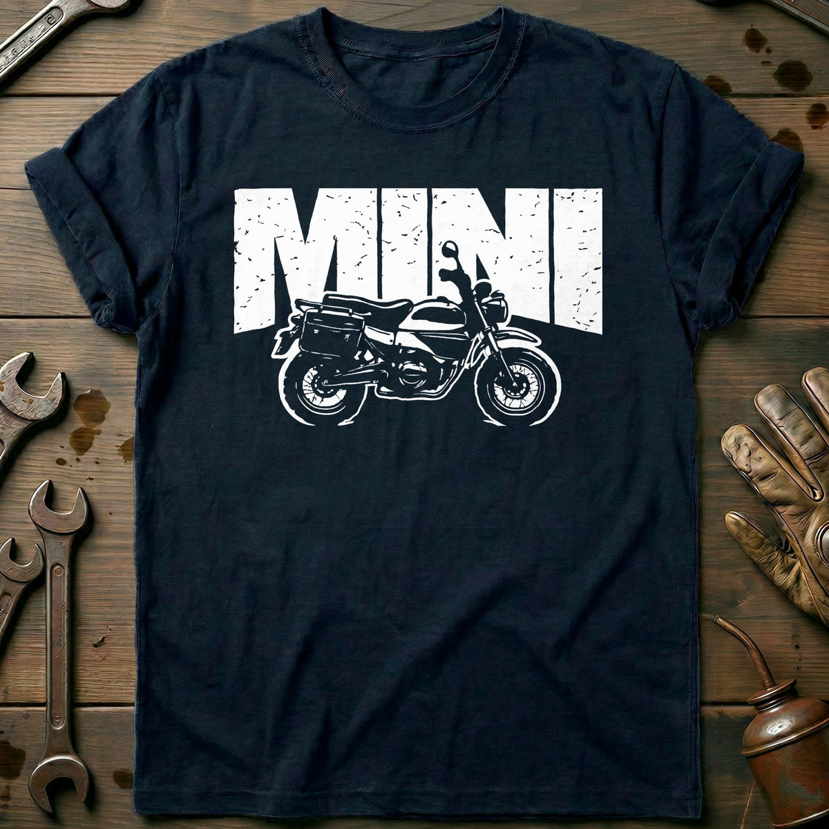 Navy - MINI MOTORCYCLE 026 T Shirt
