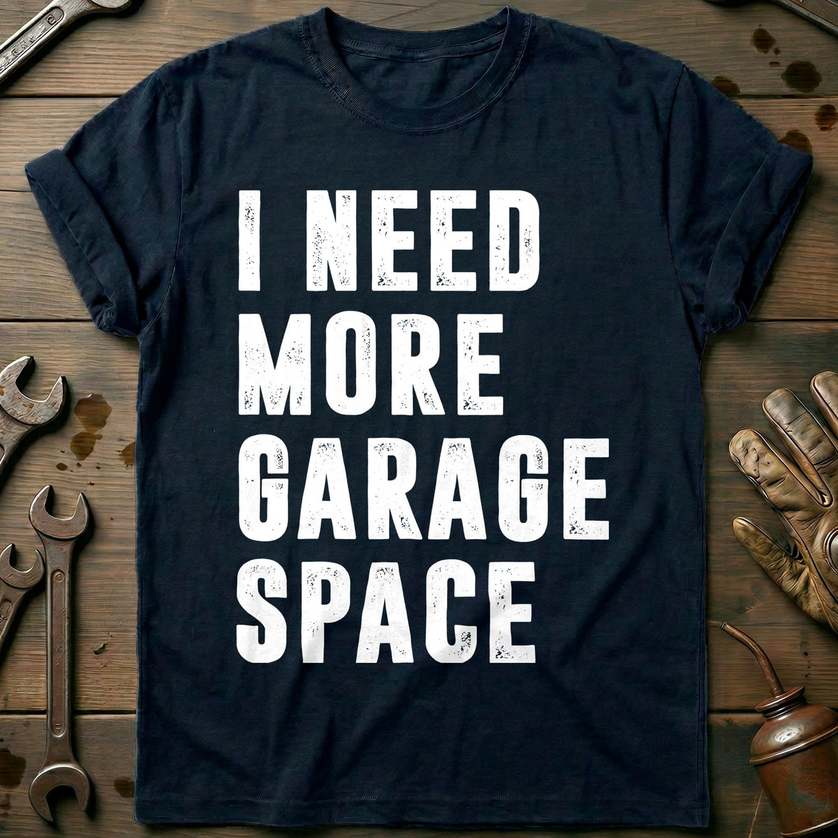 Navy - MORE GARAGE SPACE 026 T Shirt