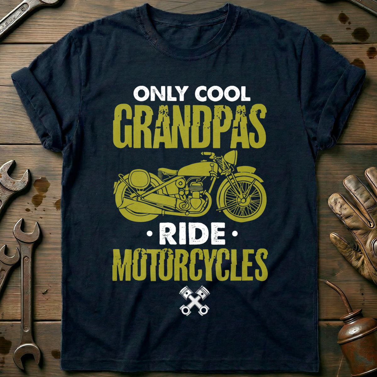 Navy - Cool Grandpas T-Shirt