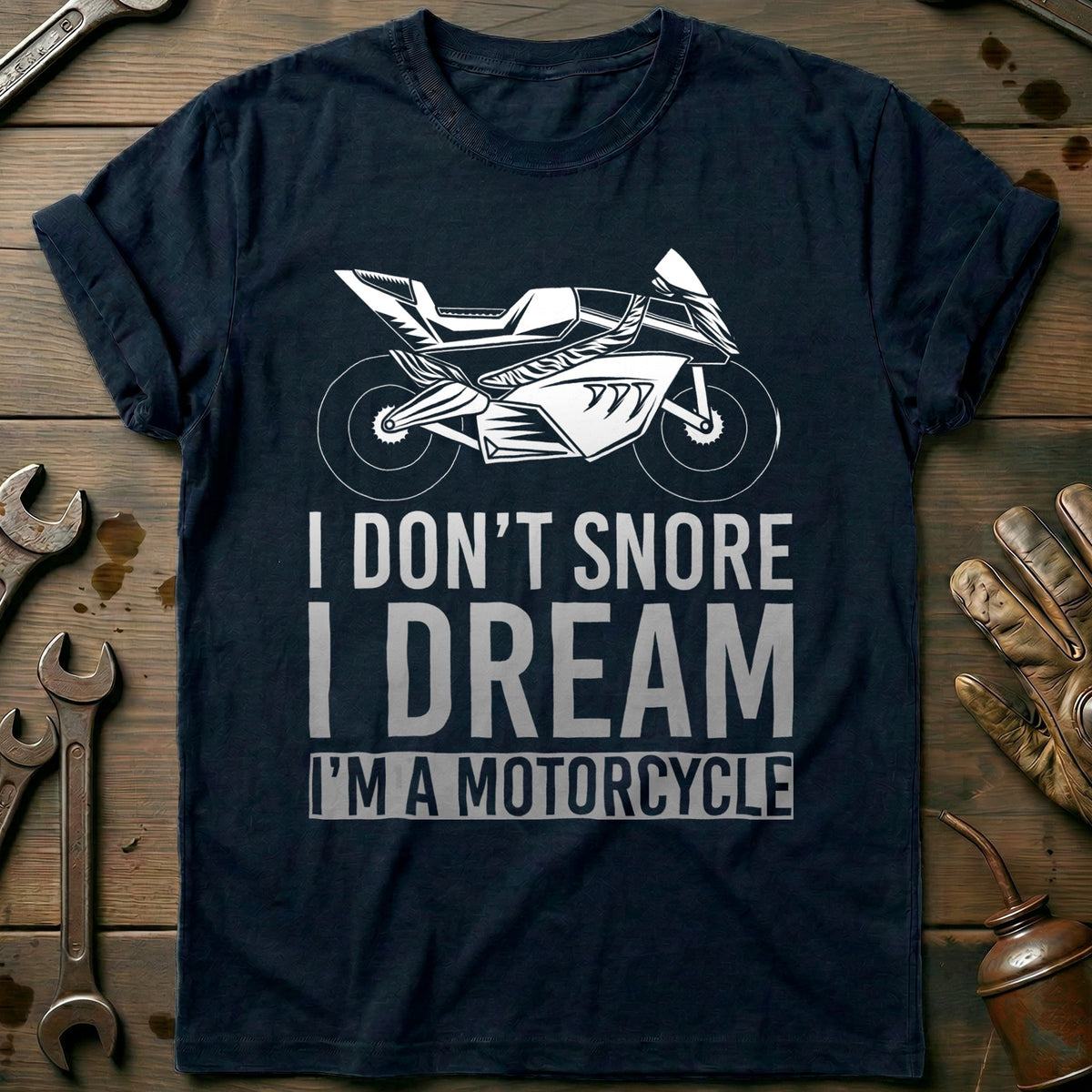 Navy - Moto Riding: I T-Shirt