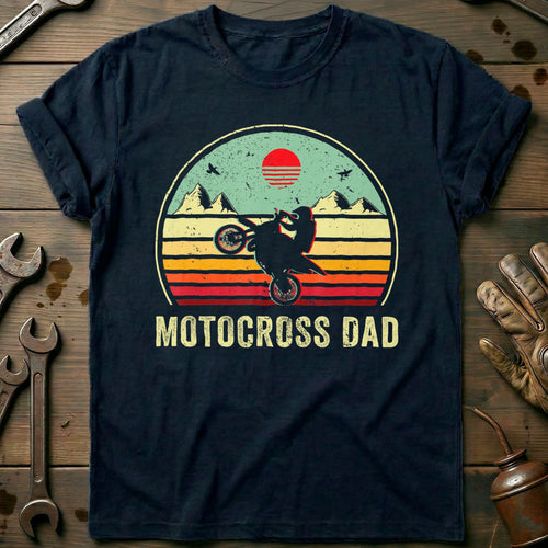 Navy - Motocross Vintage 54 T-Shirt