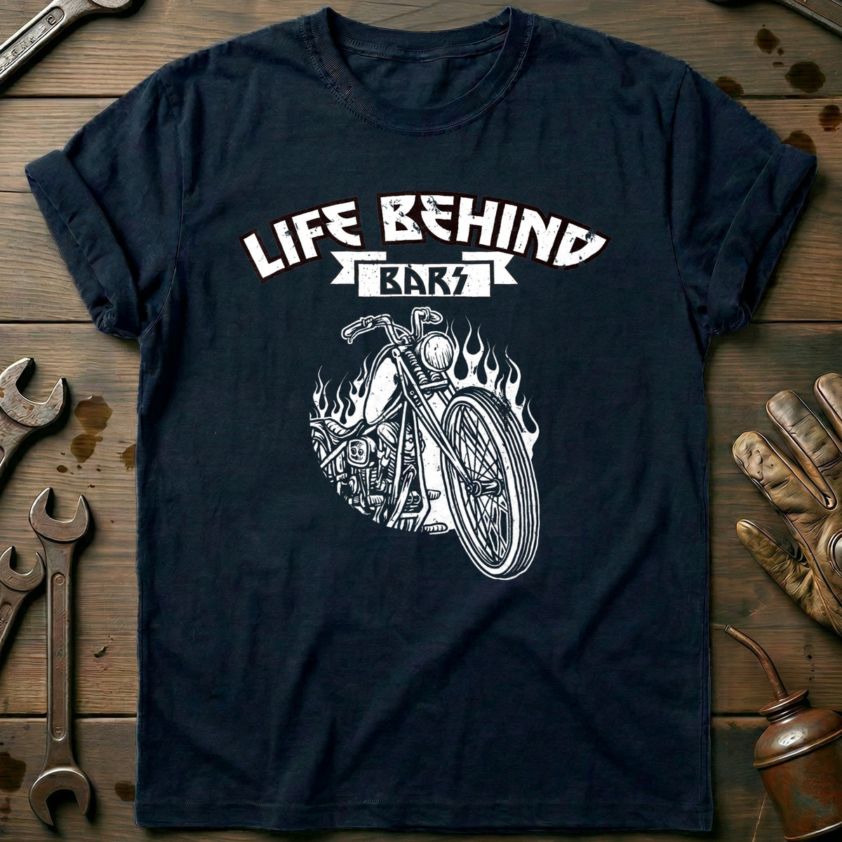 Navy - Motorcycle Life: T-Shirt