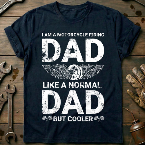 Navy - Motorcycle Dad 57 T-Shirt