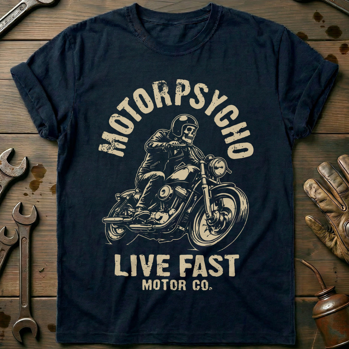 Navy - Motorpsycho 12 T Shirt