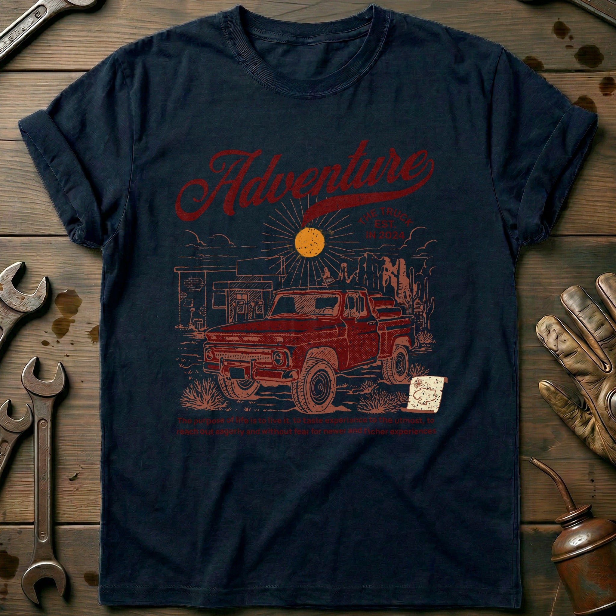 Navy - Mountain Truck T-Shirt
