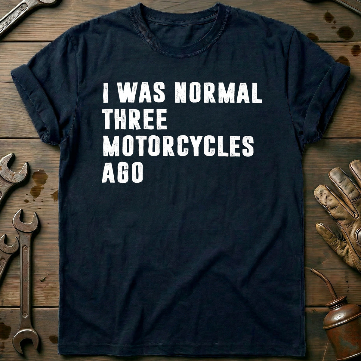 Navy - NORMAL 3 MOTORCYCLES AGO 028 T Shirt