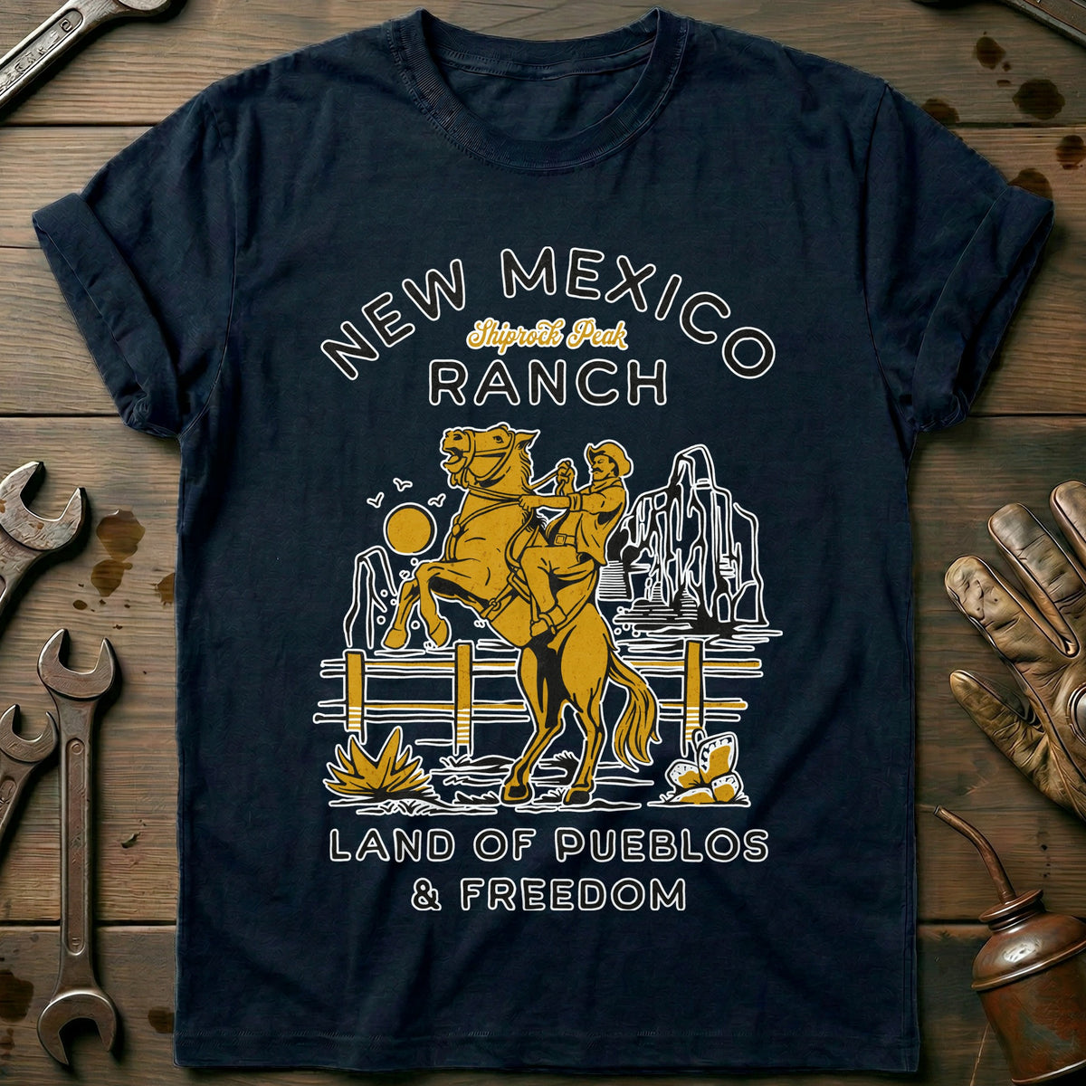 Navy - New Mexico Ranch T-Shirt