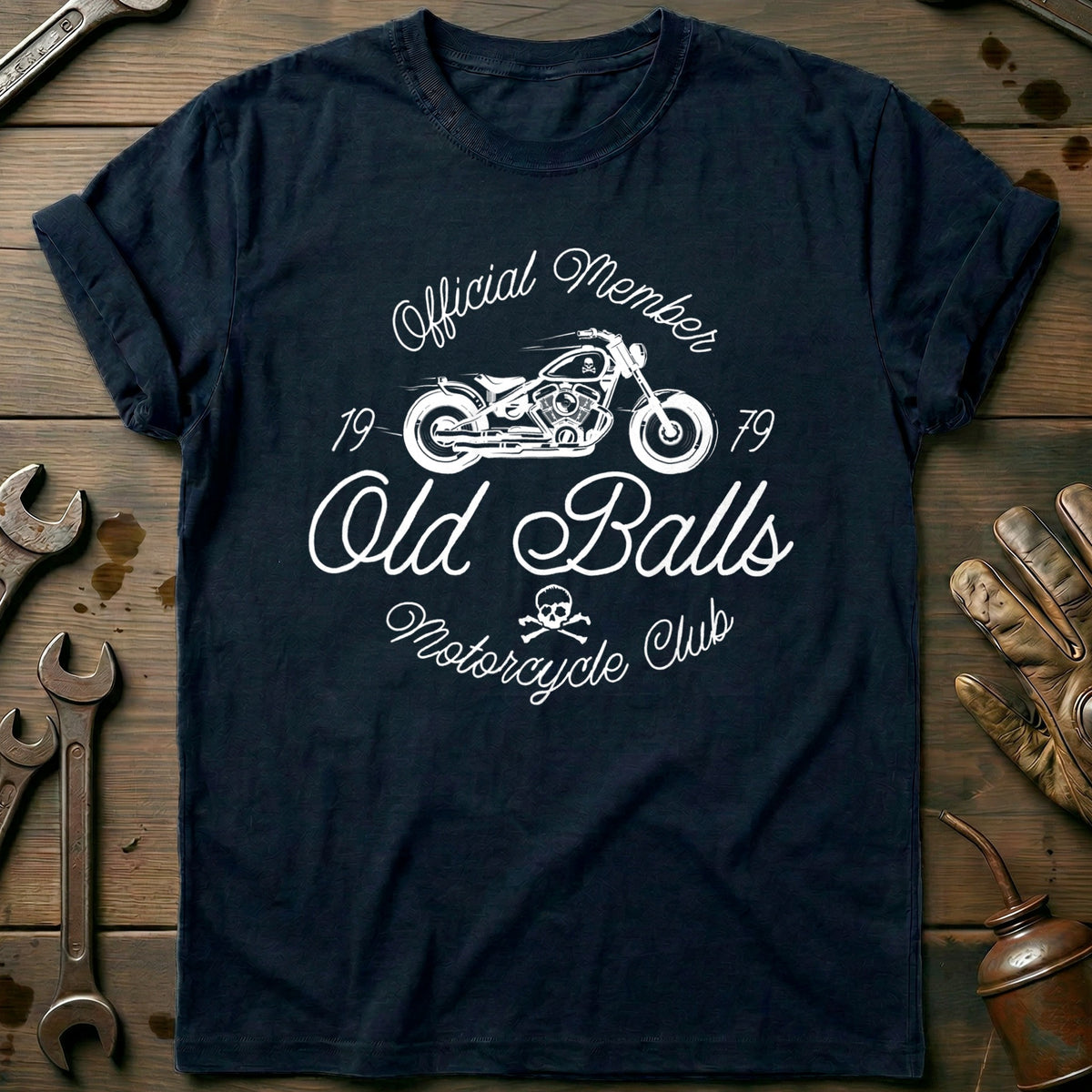 Navy - Old Balls 40th T-Shirt