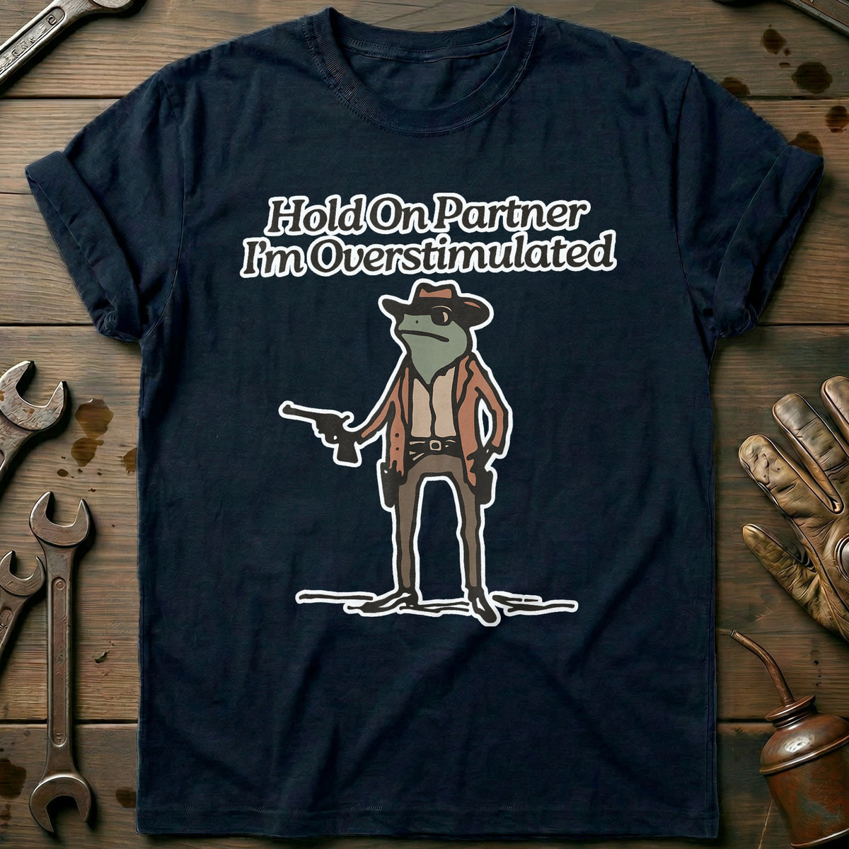 Navy - Overstimulated T-Shirt