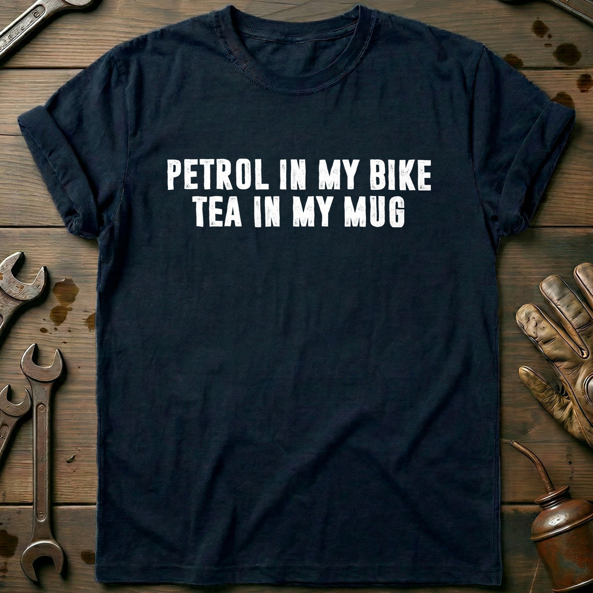 Navy - PETROL TEA BIKE 026 T Shirt