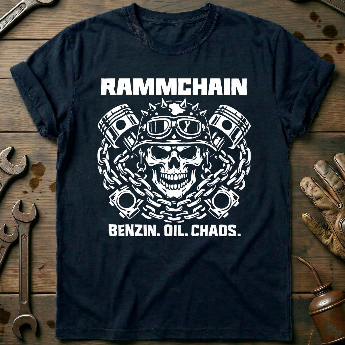Navy - RAMMCHAIN 026 T Shirt