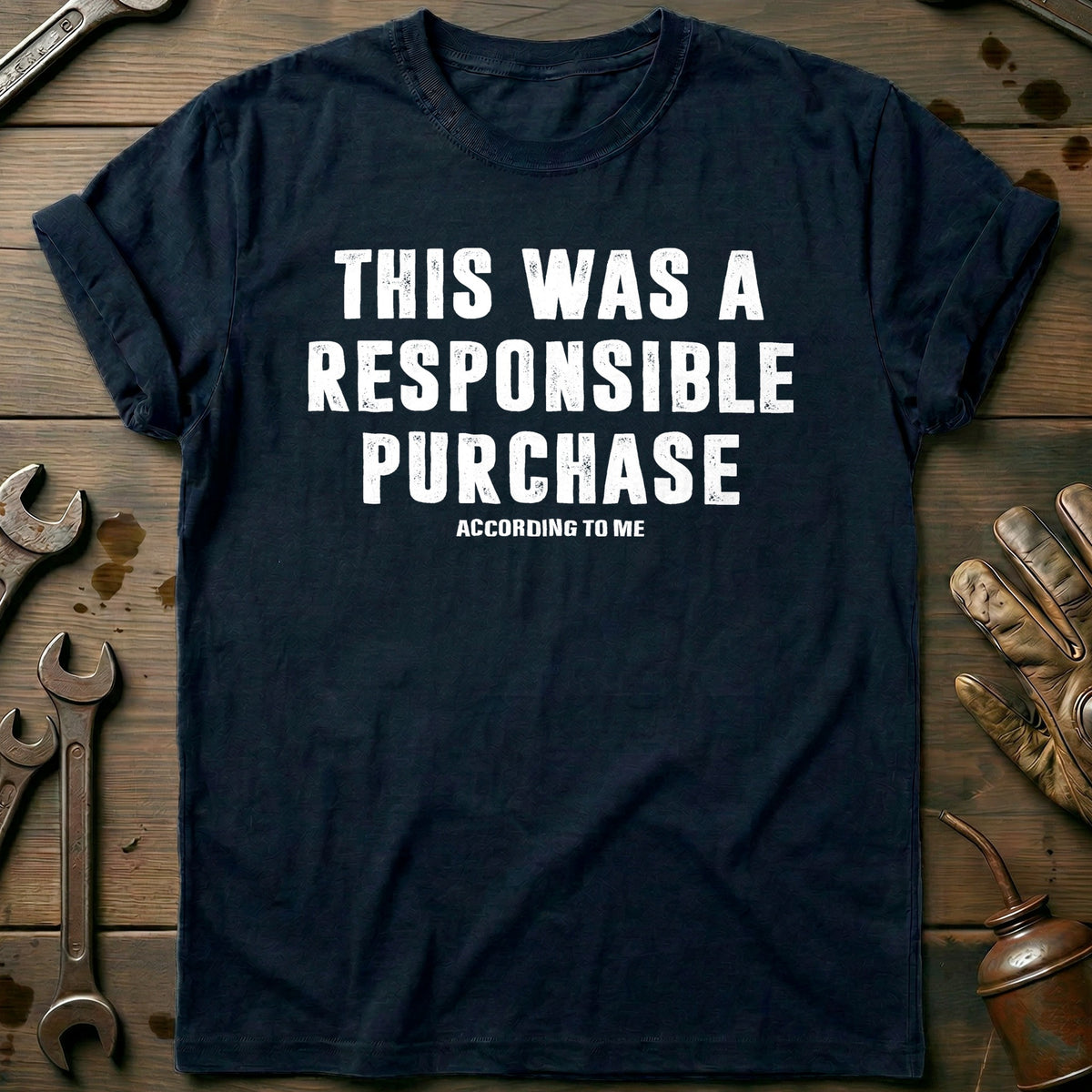 Navy - RESPONISIBLE PURCHASE 028 T Shirt