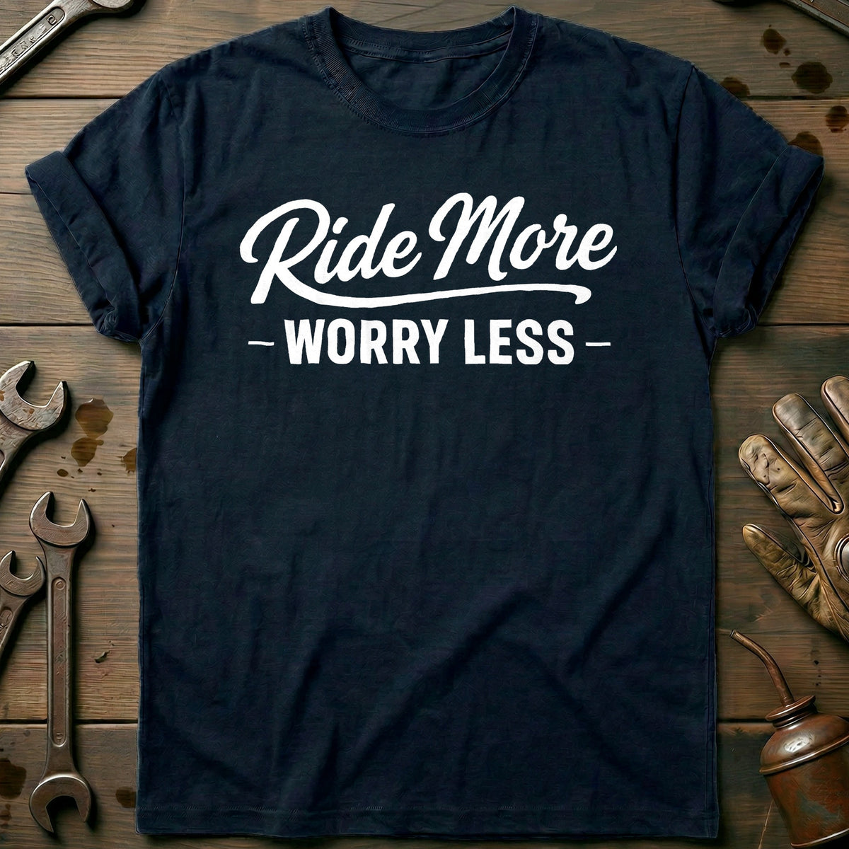 Navy - RIDE MORE 026 T Shirt