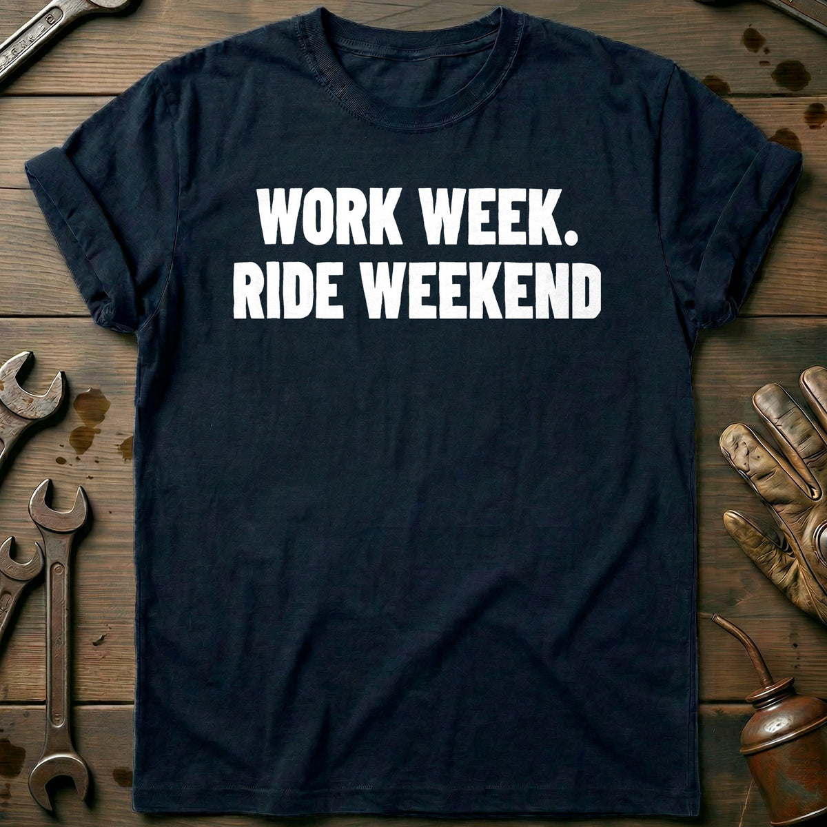 Navy - RIDE WEEKEND 026 T Shirt