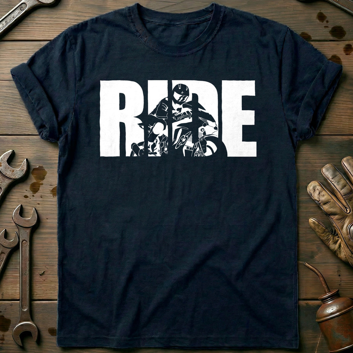 Navy - Racing My Bike is T-Shirt