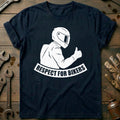 Navy - Respect For Bikers 5 T Shirt