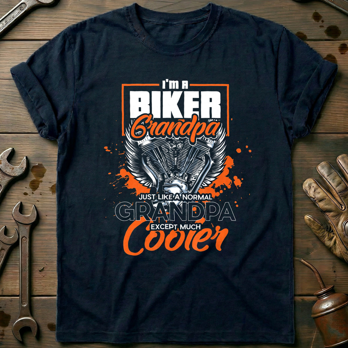 Navy - Im a Biker T-Shirt