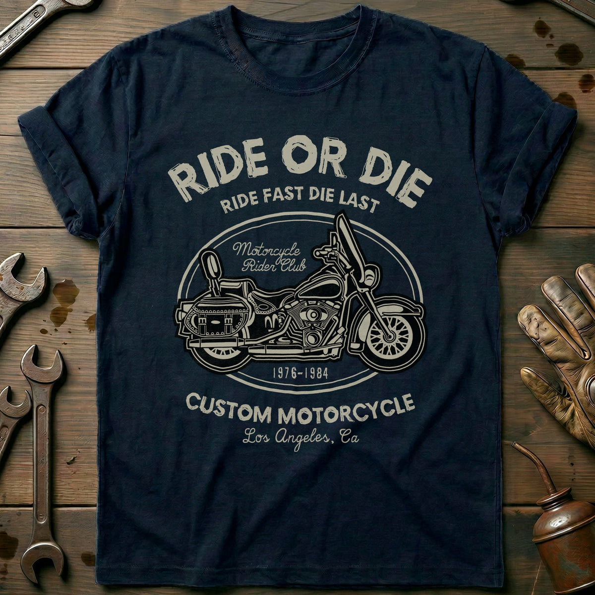 Navy - Ride Or Die T-Shirt