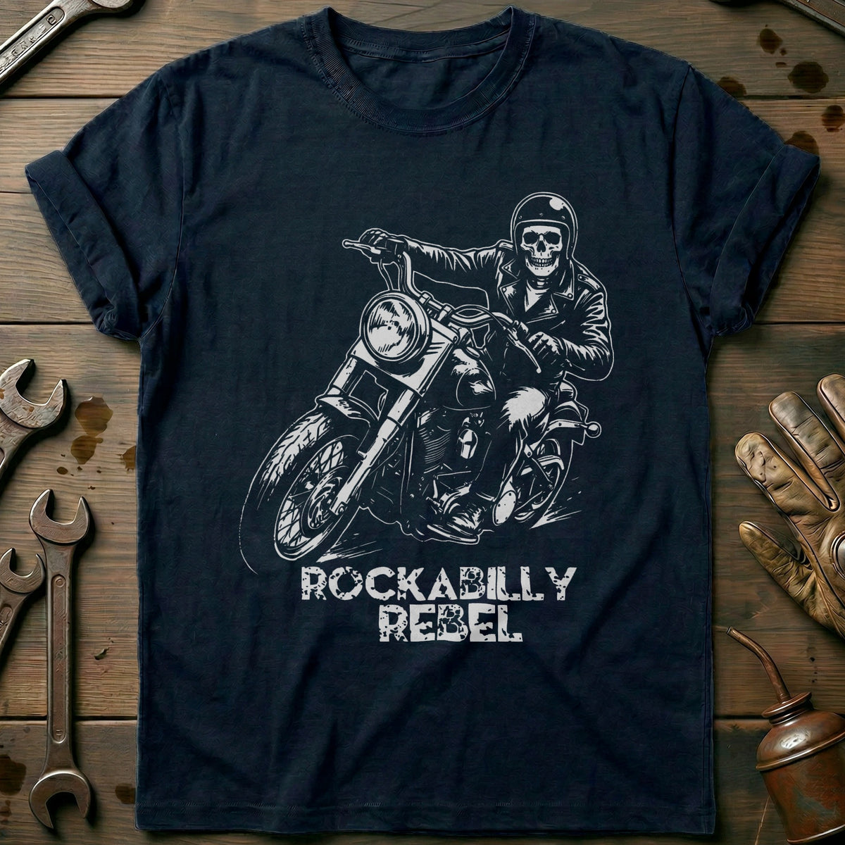 Navy - Rockabilly 5 T Shirt