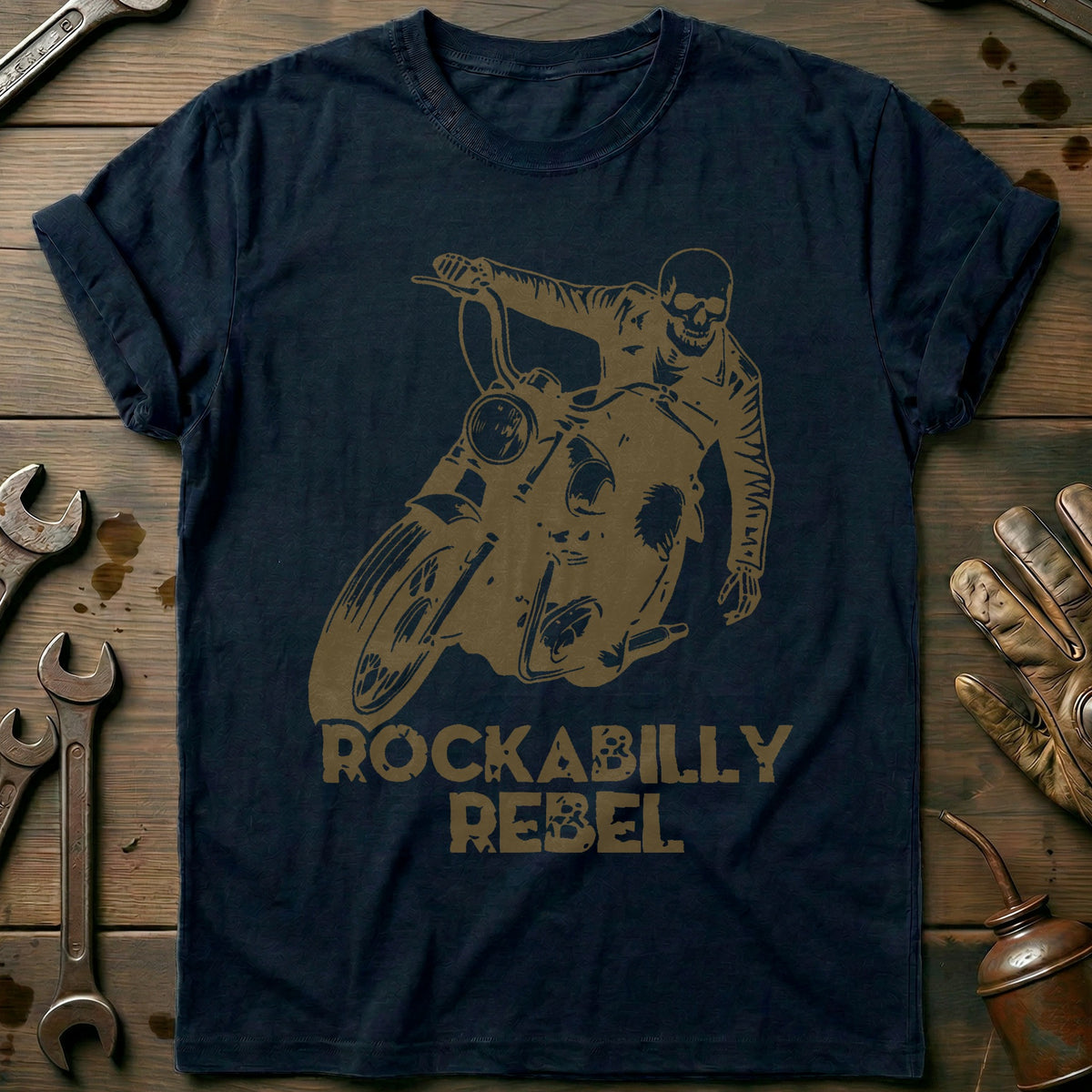 Navy - Rockabilly 77 T Shirt