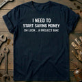 Navy - SAVE MONEY BIKER 026 T Shirt