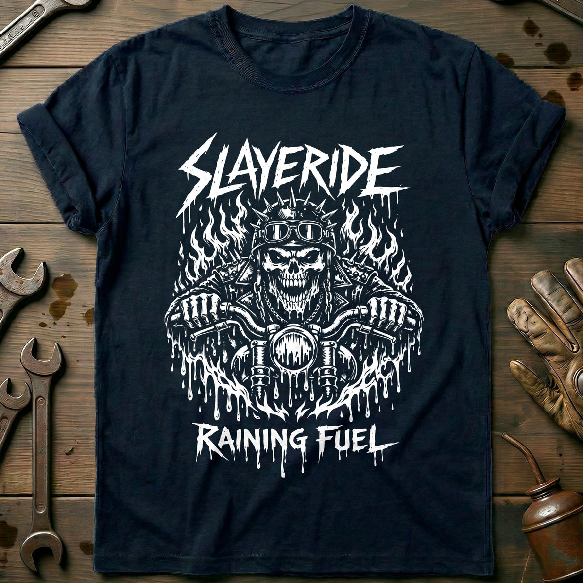Navy - SLAYERIDE 026 T Shirt