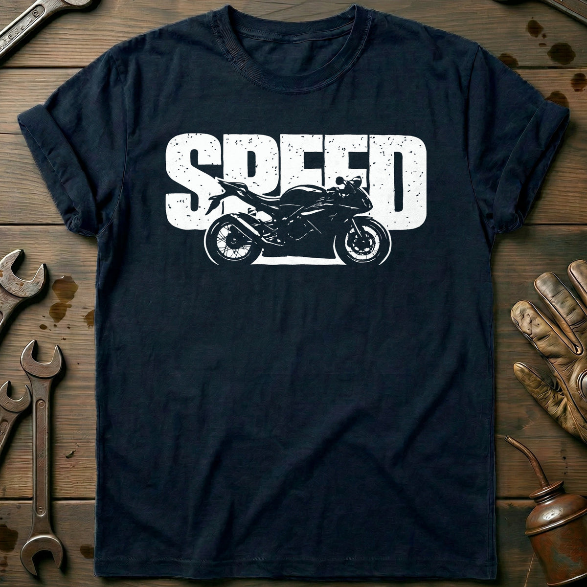 Navy - SPEED MOTORCYCLE 026 T Shirt