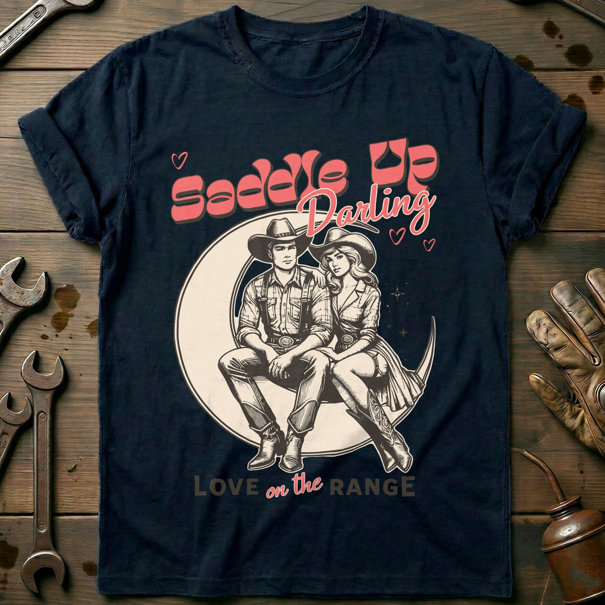 Navy - Saddle Up Darling T-Shirt