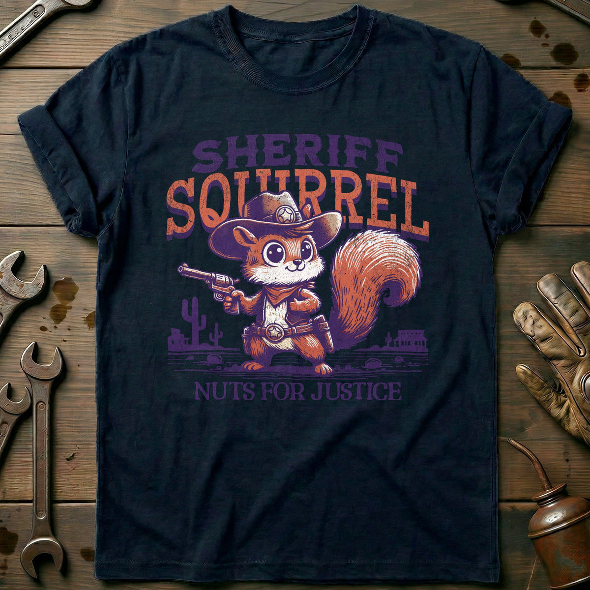 Navy - Sheriff Squirrel T-Shirt
