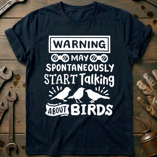 Navy - Warning 653 T Shirt