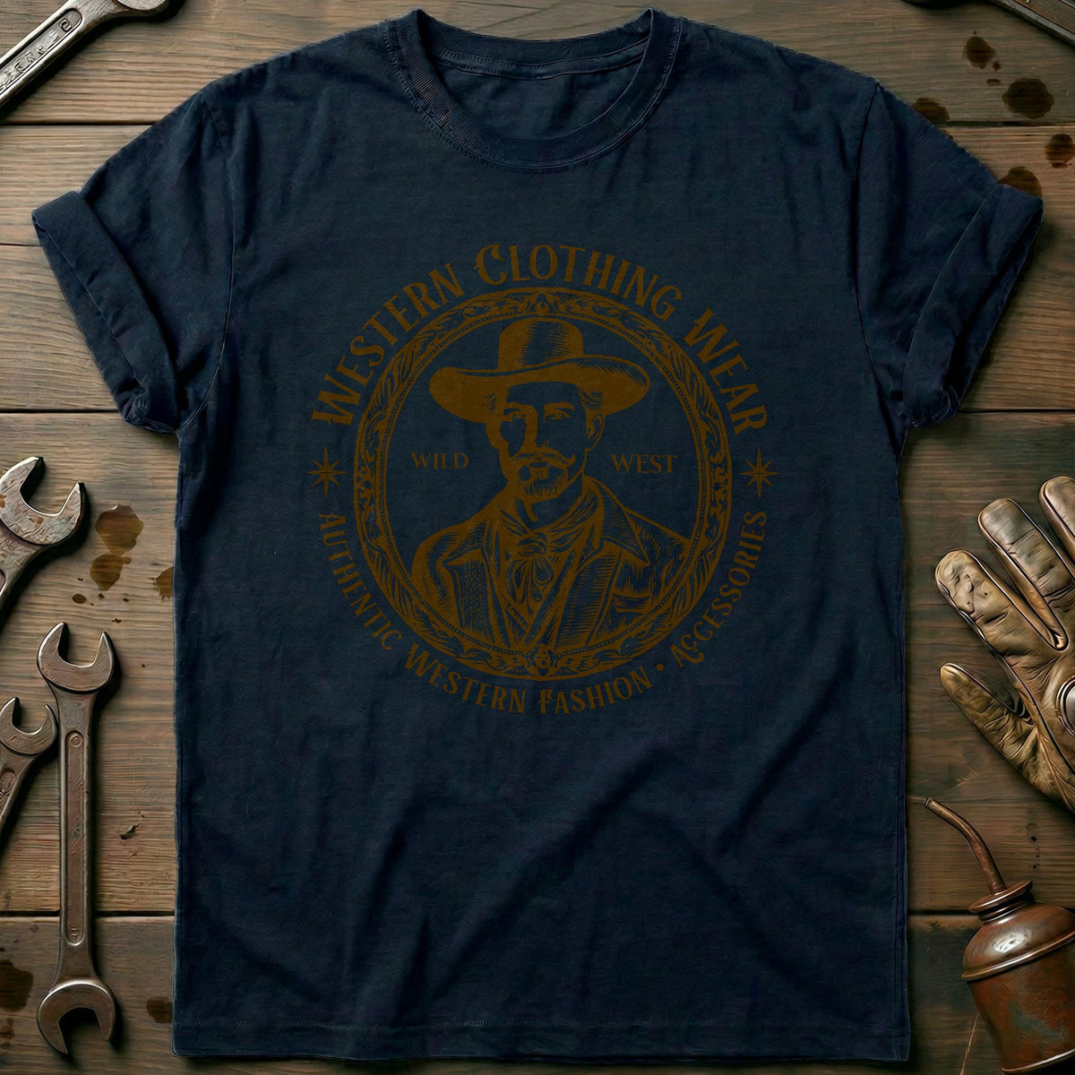 Navy - Yeehaw! Western T-Shirt
