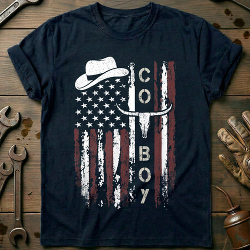 Navy - Western Country T-Shirt