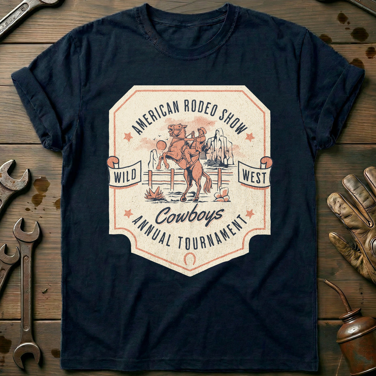 Navy - Wild West Rodeo T-Shirt