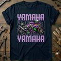 Navy - YAMAHA R6 PURPLE 028 T Shirt
