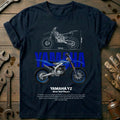 Navy - YAMAHA YZ white (1) T Shirt