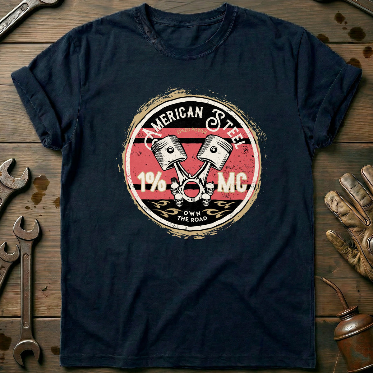 Navy - American Steel T-Shirt
