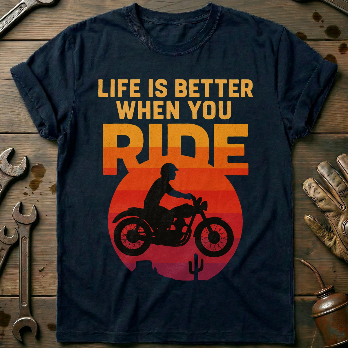 Navy - better when you ride 32 T Shirt
