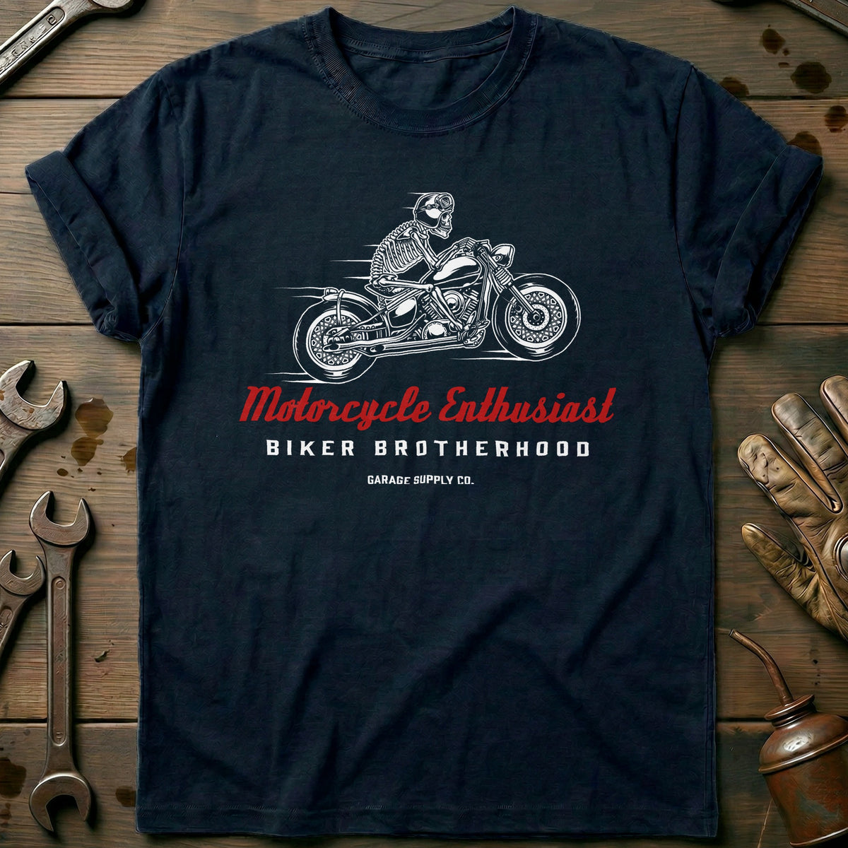 Navy - biker brotherhood T Shirt