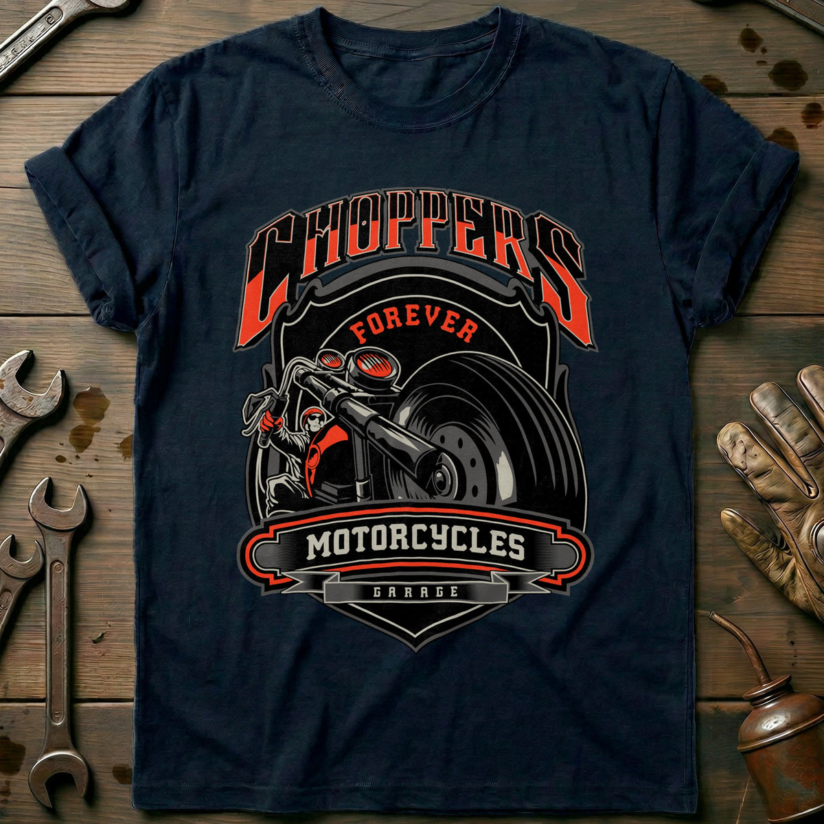 Navy - Choppers Forever T-Shirt