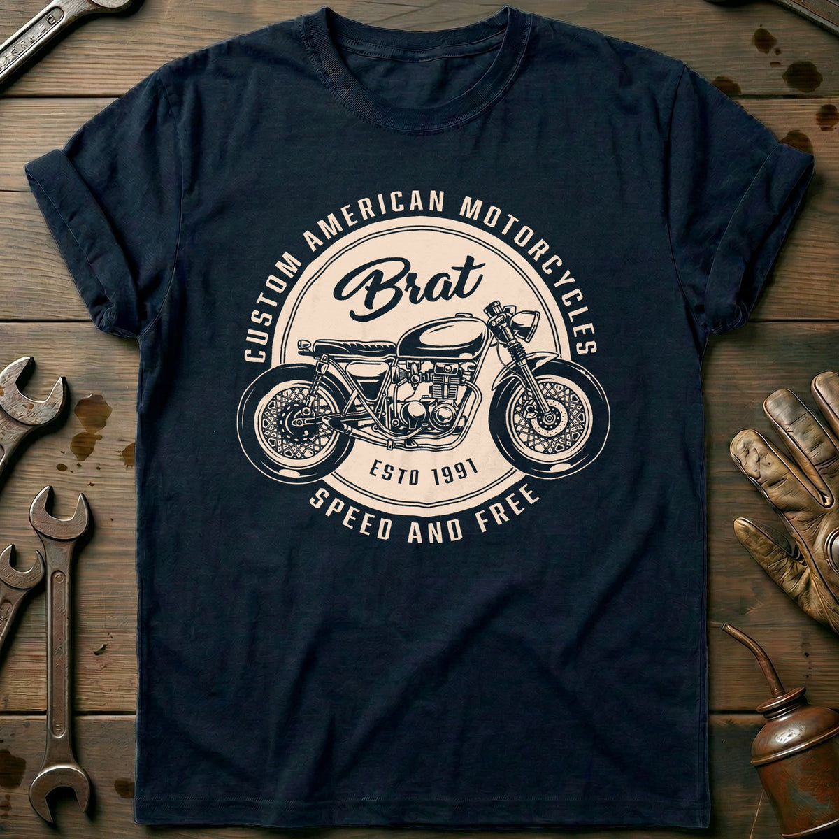 Navy - Custom American T-Shirt