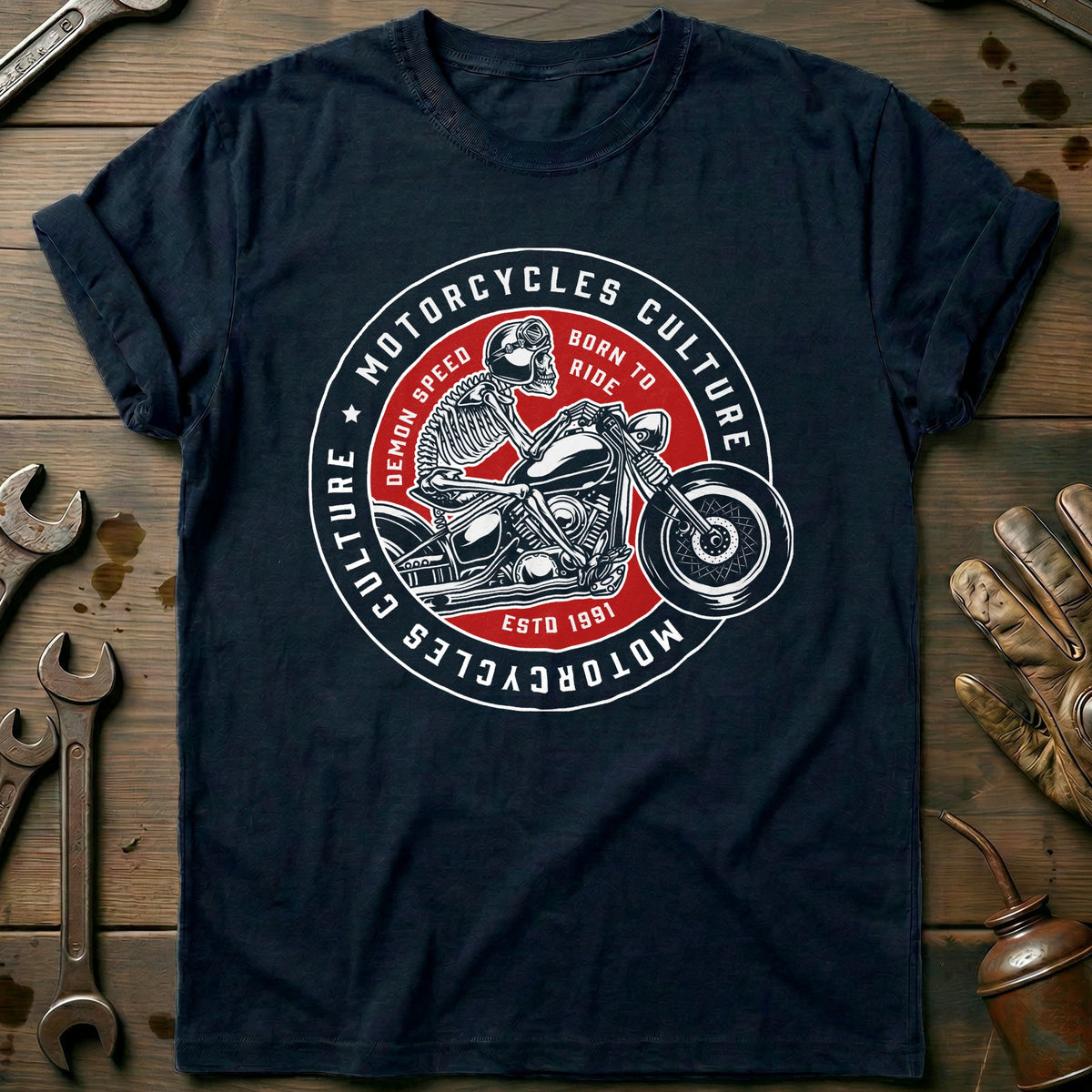 Navy - demon speed vintage T Shirt