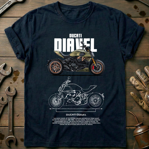 Navy - ducati diavel T Shirt