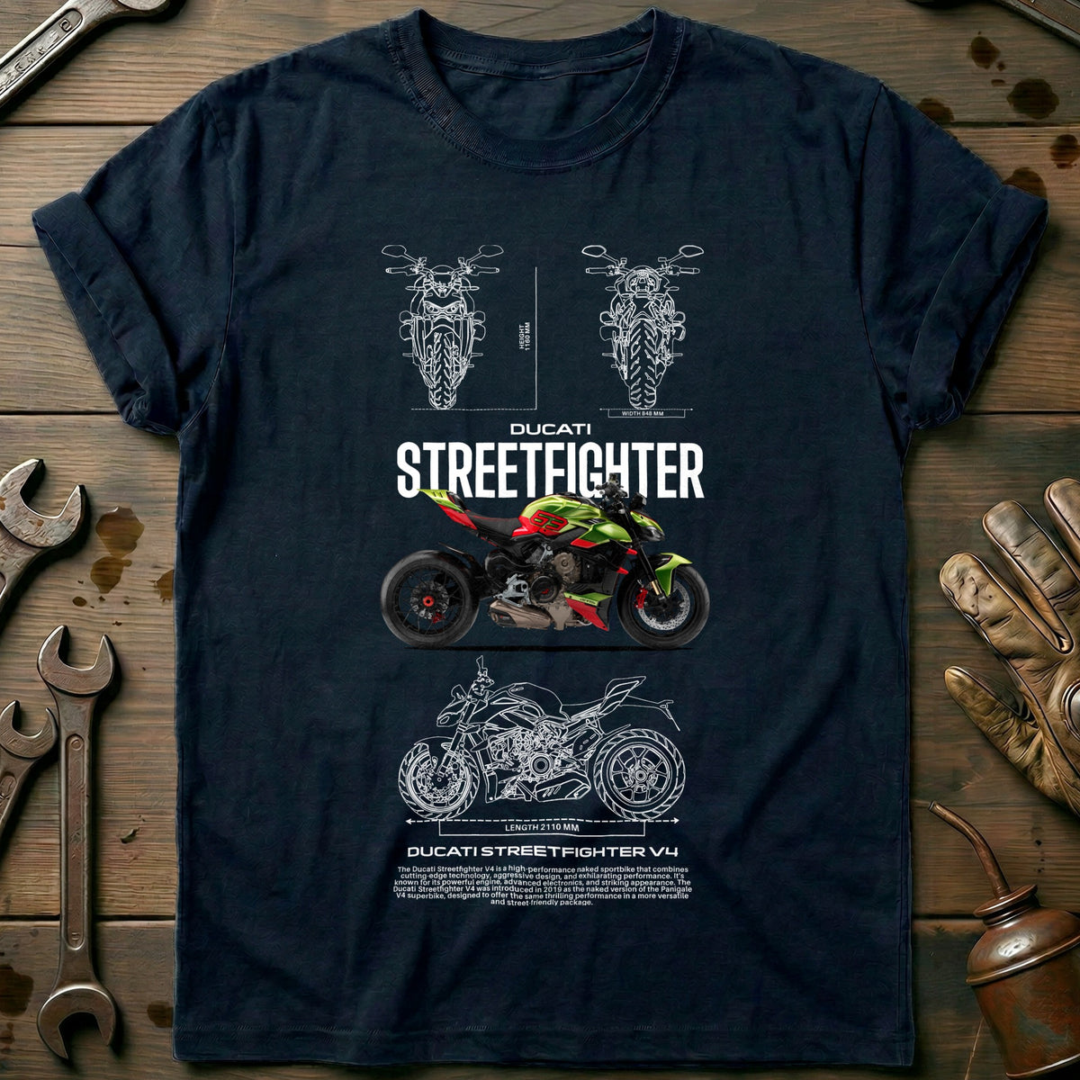 Navy - ducati streetfighter3 T Shirt
