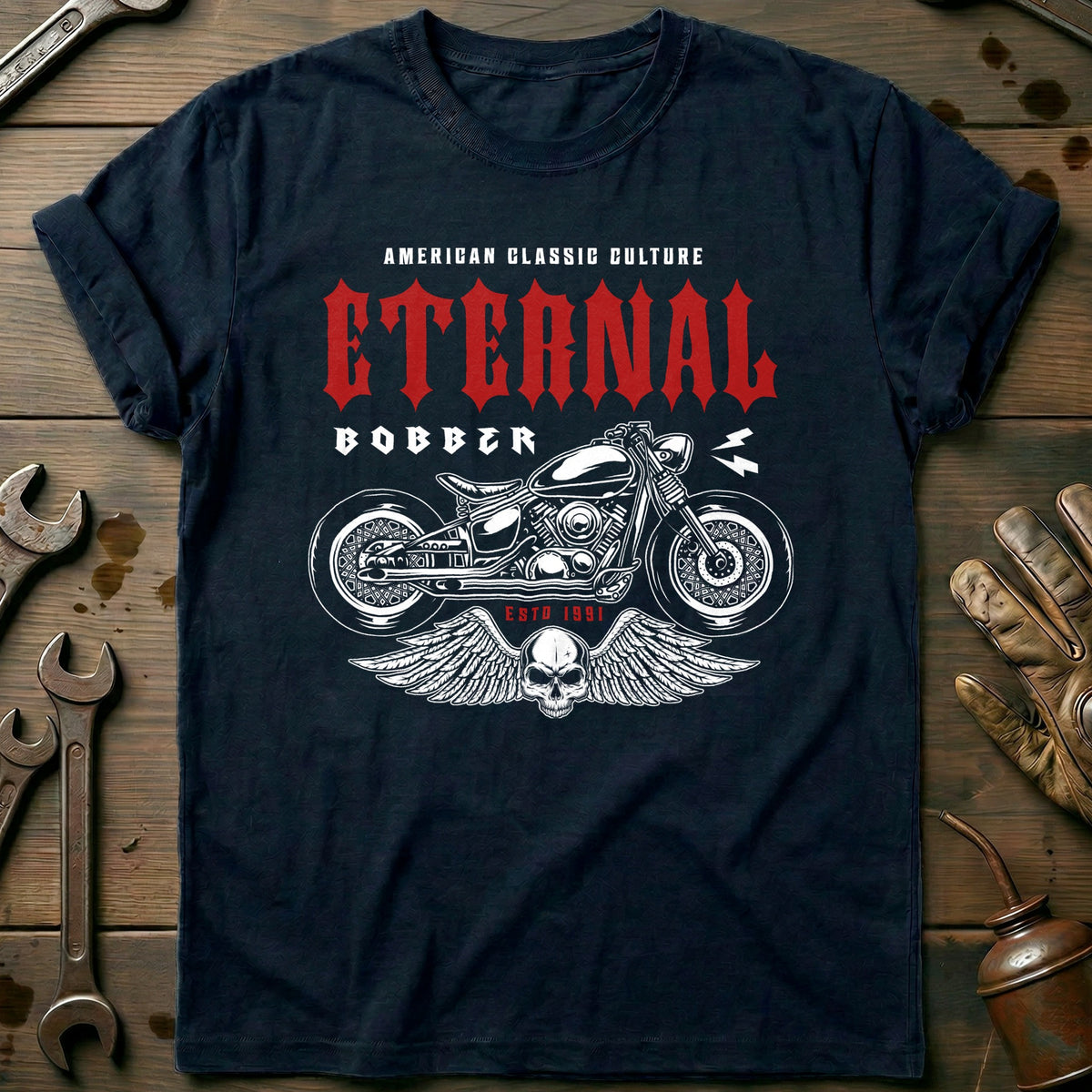 Navy - eternal bobber vinatage T Shirt