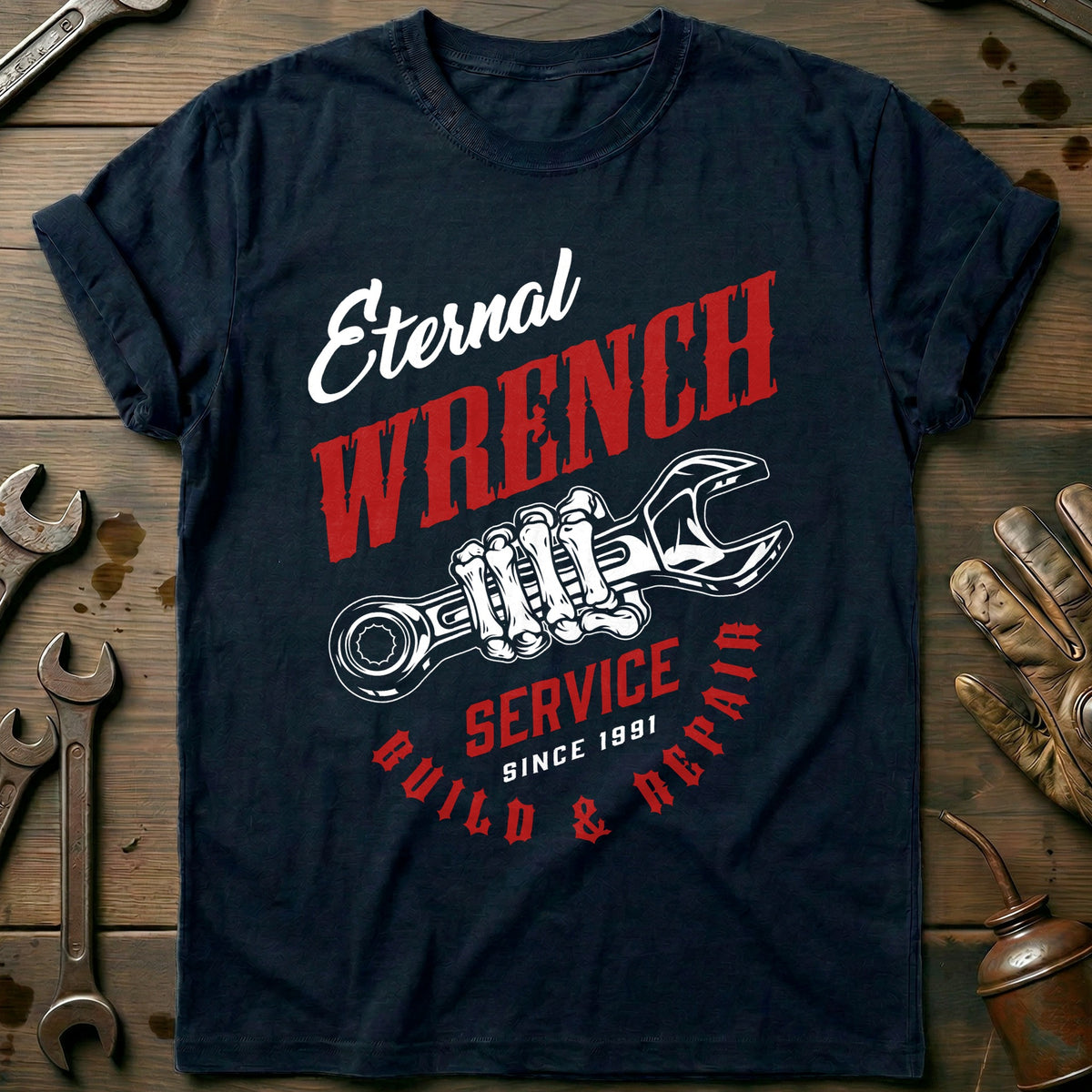 Navy - eternal wrench vintage T Shirt